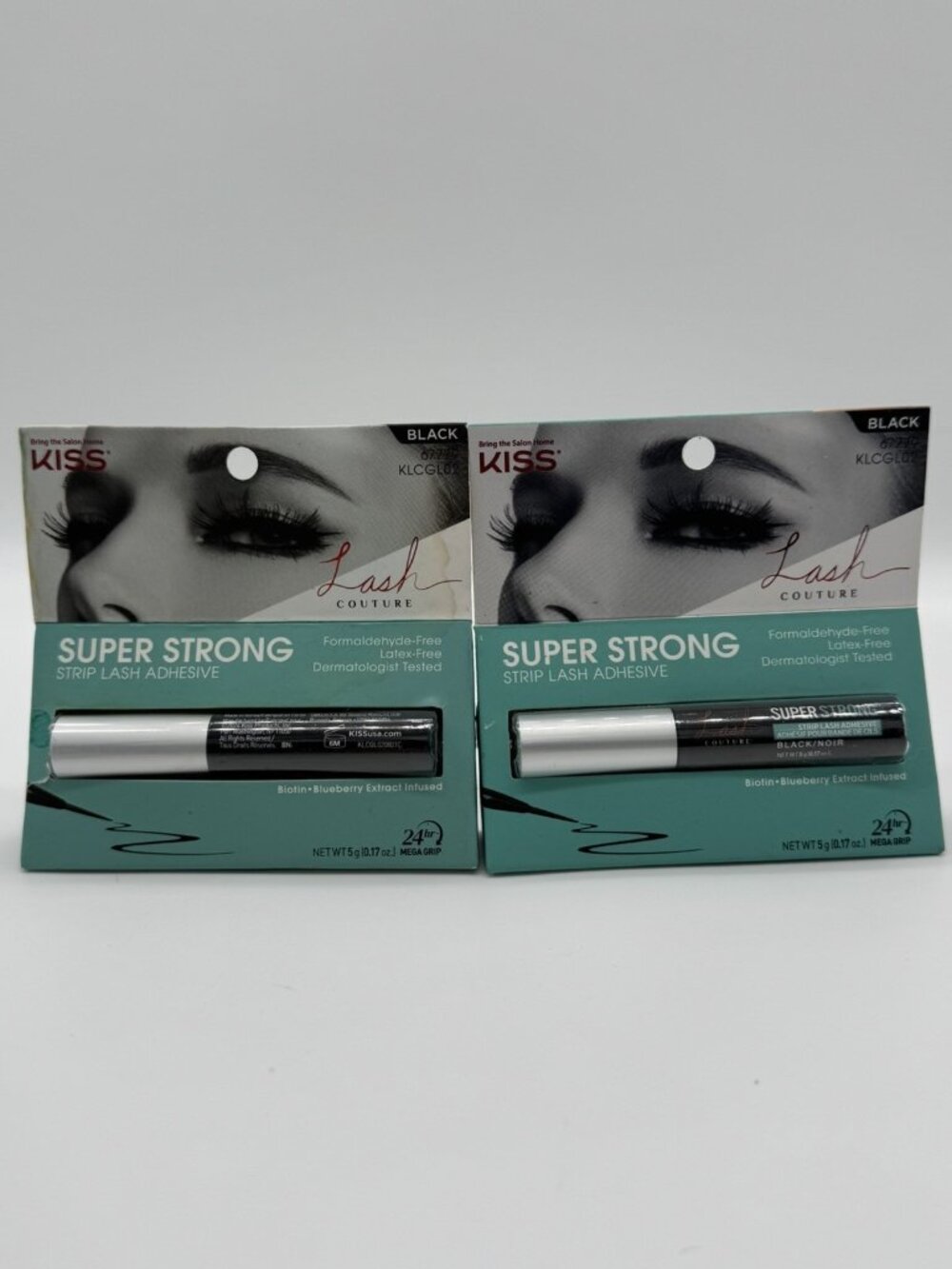 Kiss Lash Couture Lash Adhesive Black 67779 KLCGL02 Event Glam Lot of 2 New